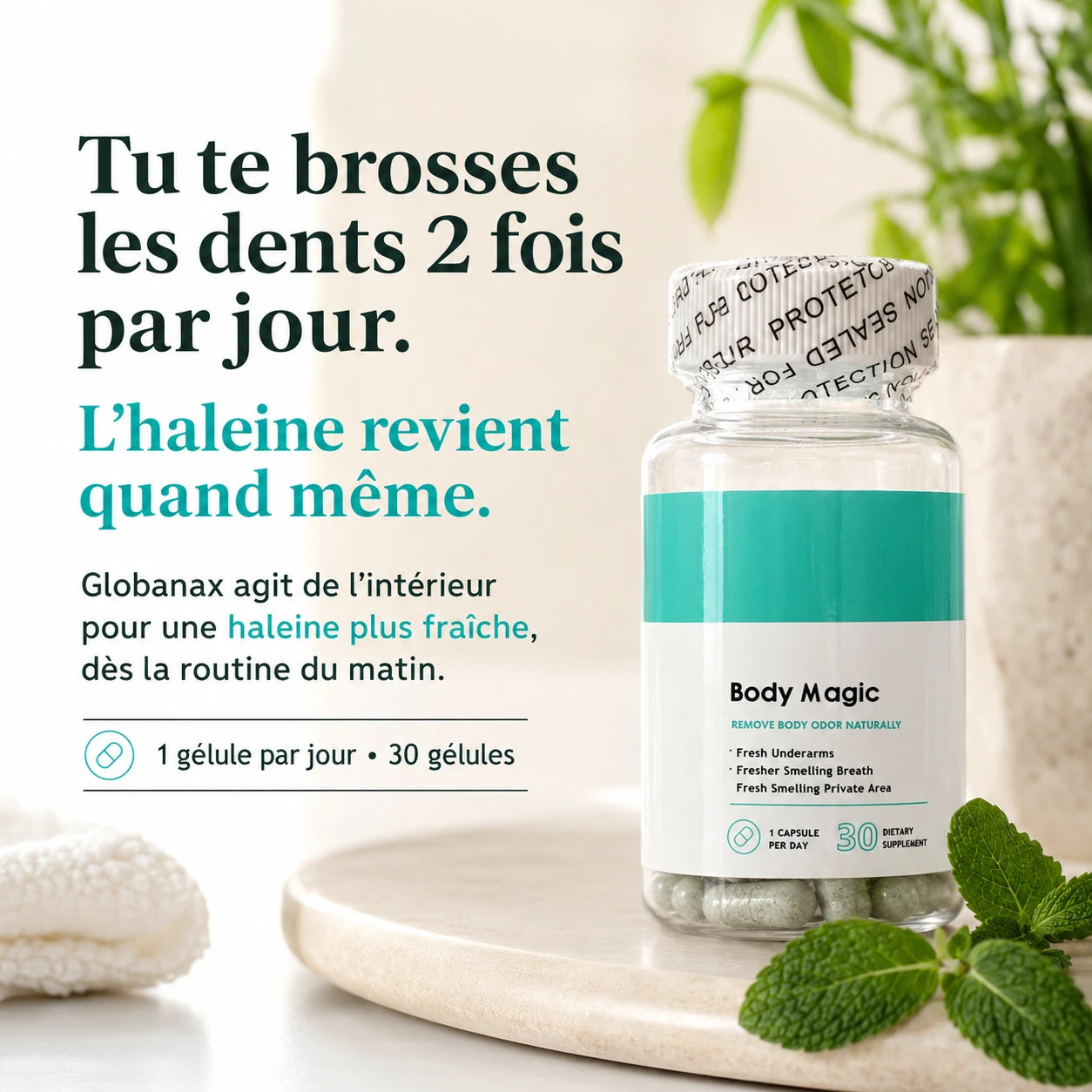 Globanax Pure pour les personnes qui veulent aller plus loin que le chewing-gum